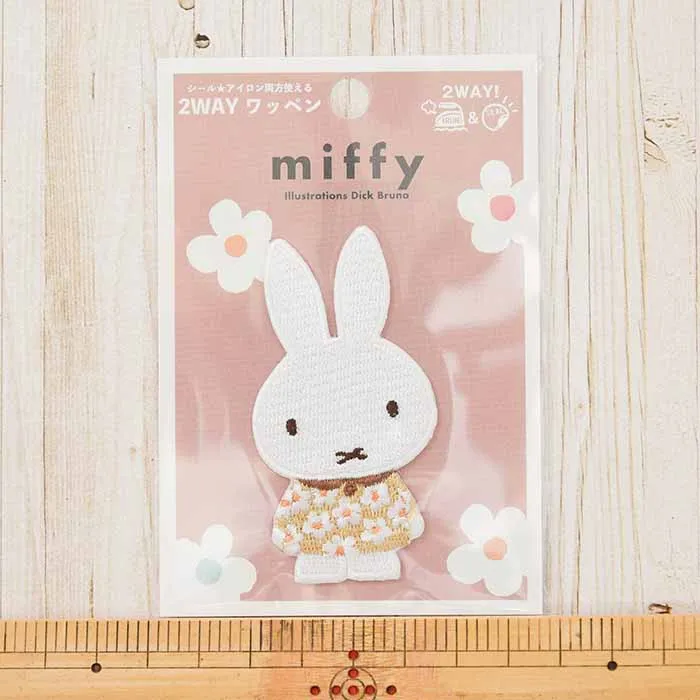 2way接着ワッペン miffyスプリングフラワー ワンピース