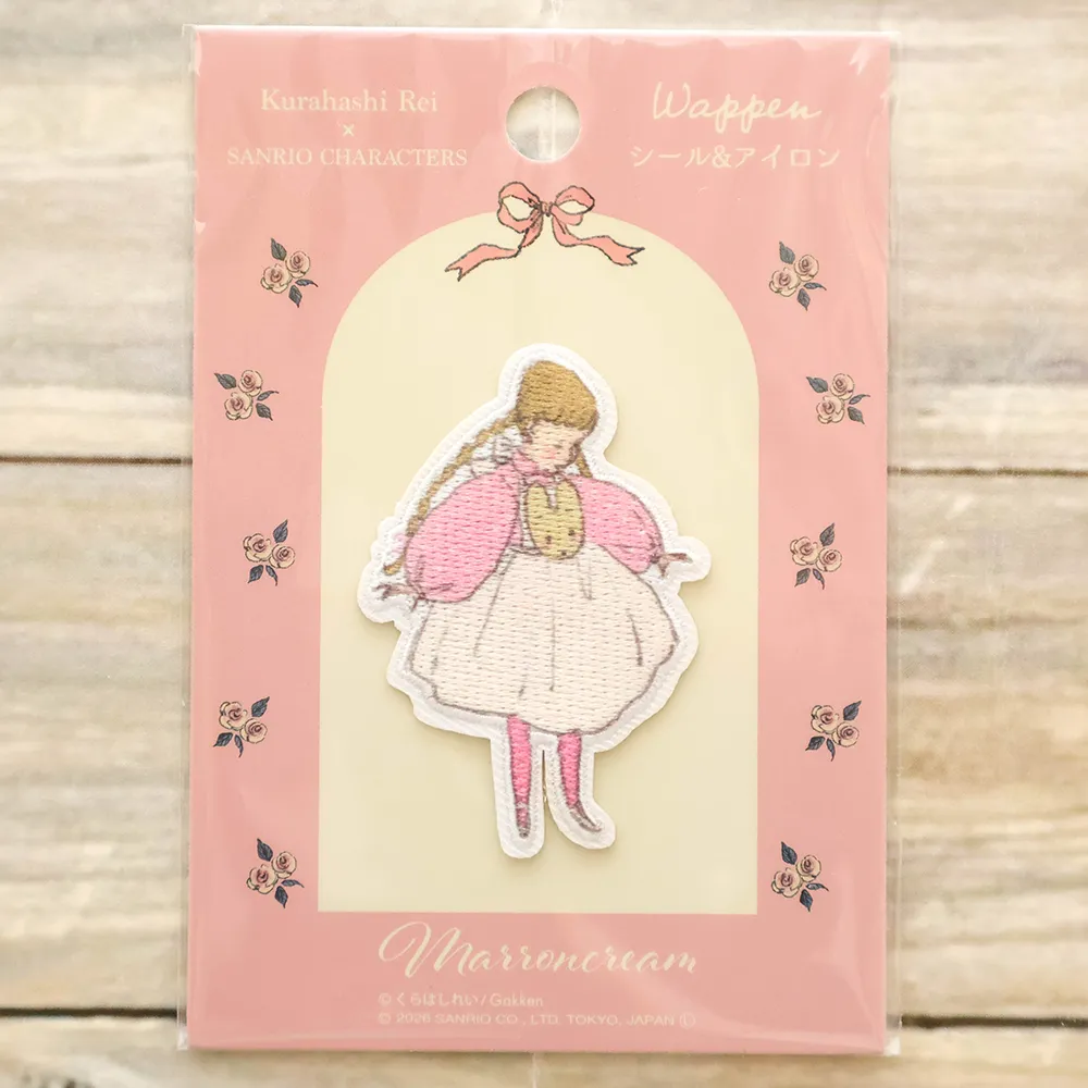 シール&アイロンワッペン Kurahashi Rei×SANRIO CHARACTERS Marron Cream