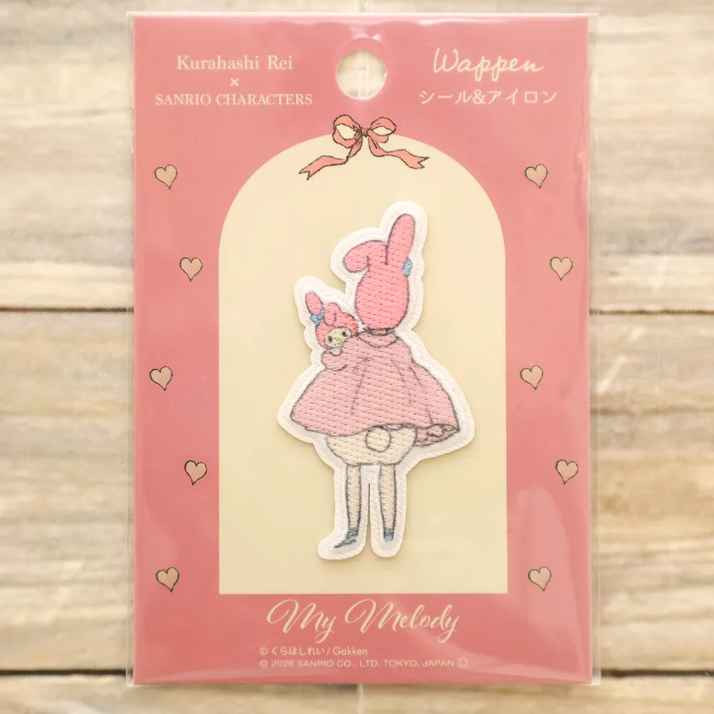 シール&アイロンワッペン Kurahashi Rei×SANRIO CHARACTERS My Melody