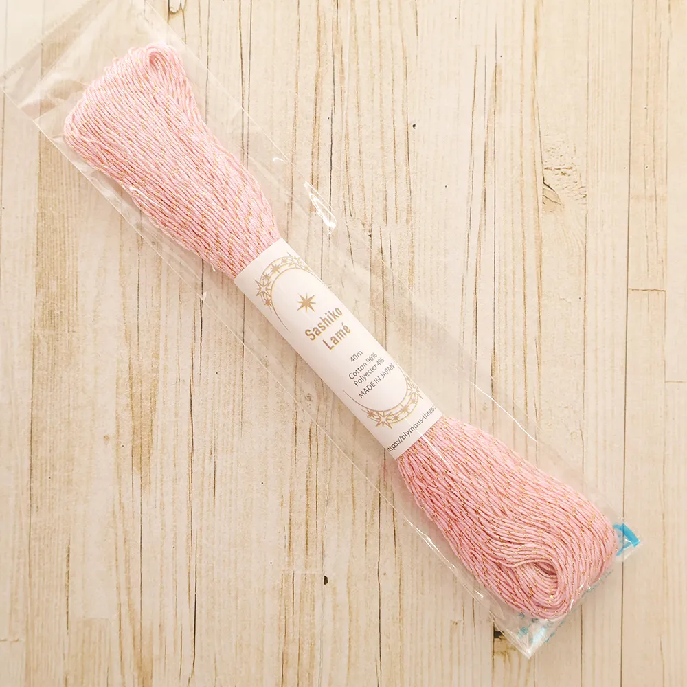 刺し子糸　Sashiko  Lame　40ｍ　単色
