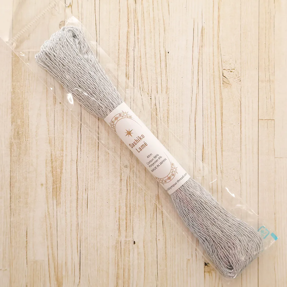 刺し子糸　Sashiko  Lame　40ｍ　単色