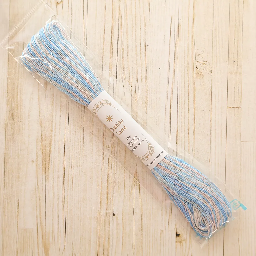 刺し子糸　Sashiko  Lame　40ｍ　カラフル