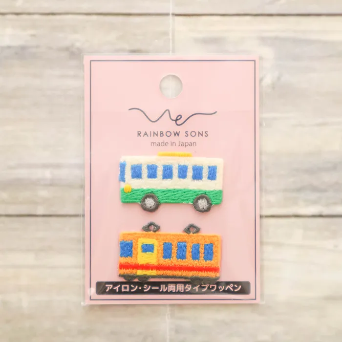 2wayワッペン　RAINBOW SOUNS　バス・電車