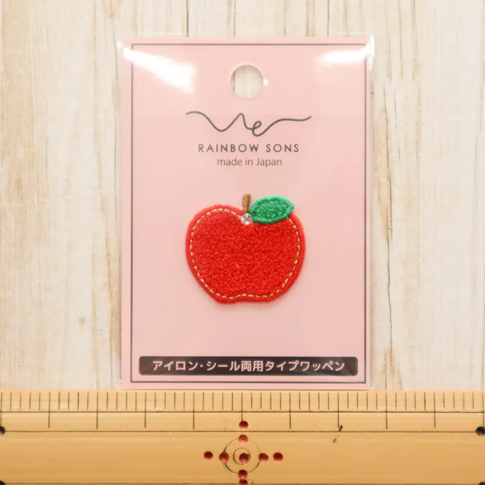 2way ワッペン RAINBOW SONS りんご レッド