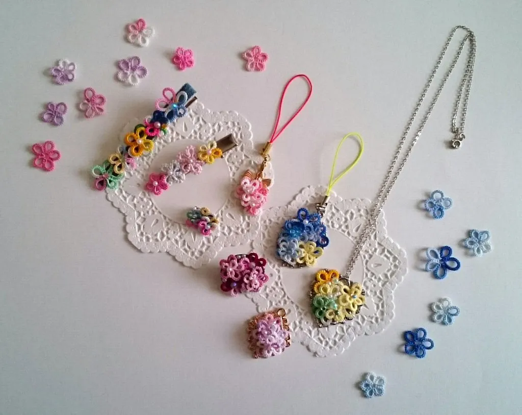 レースのお花でアクセサリーを作ろう