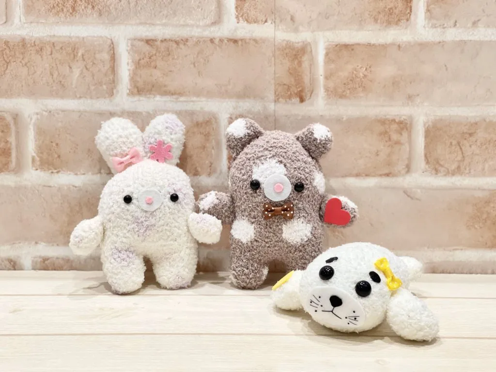 ふわふわくつ下のぬいぐるみをつくろう