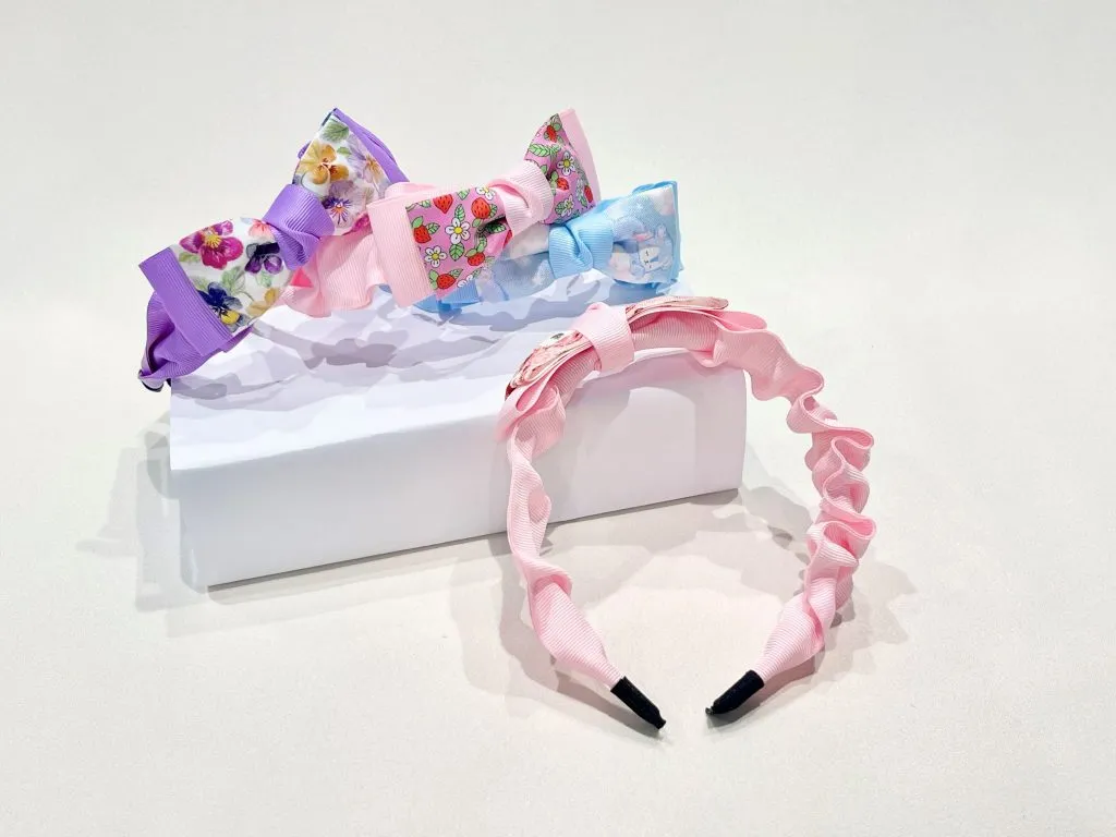 リボンと布でくしゅくしゅカチューシャをつくろう（高学年用）